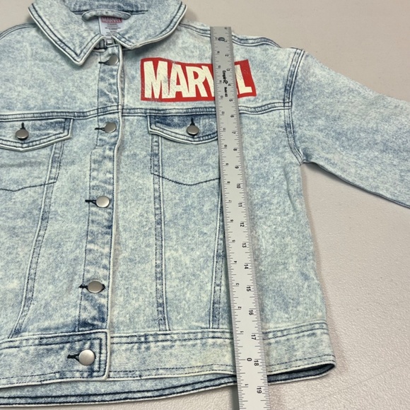 Disney Marvel Girls' Light Denim Wash Jacket, Sizes 10/12 - Picture 8 of 9